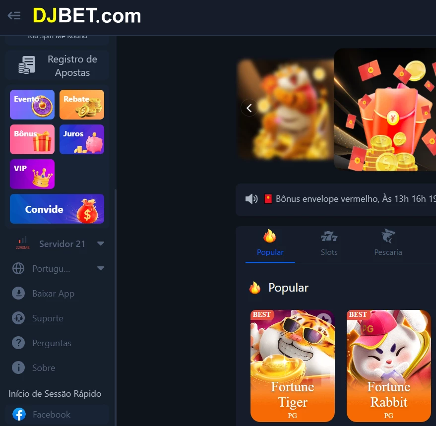 DJ Bet Site da Plataforma